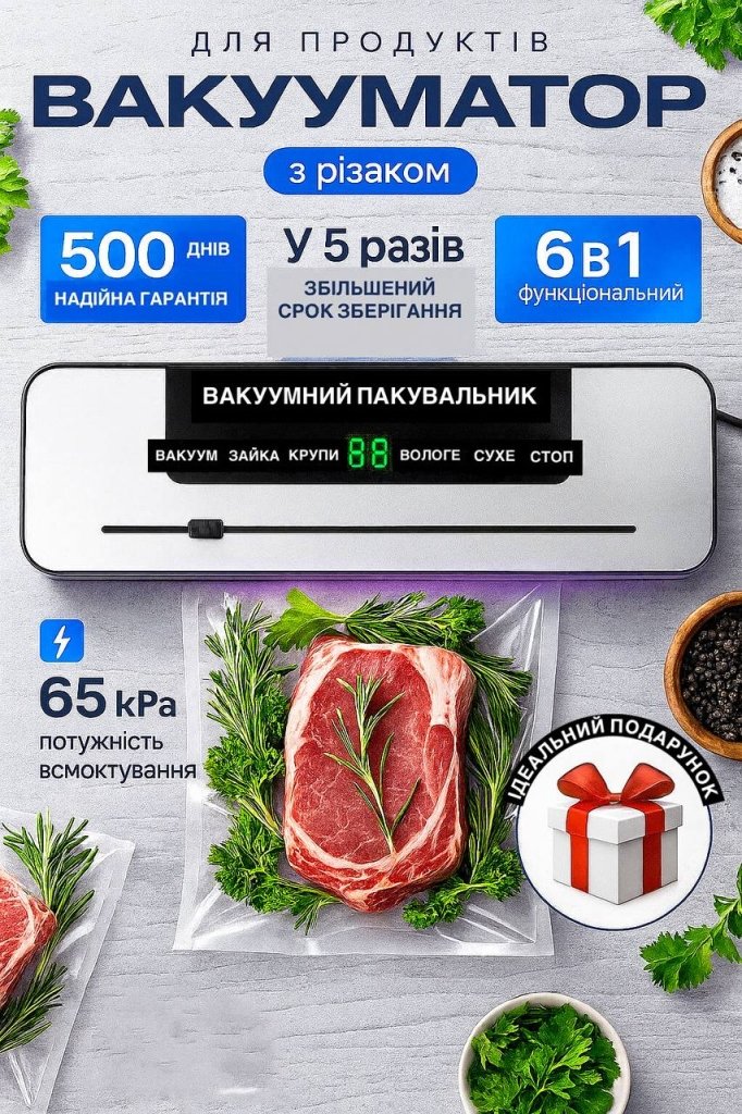 ВАКУУМНИЙ ПАКУВАЛЬНИК