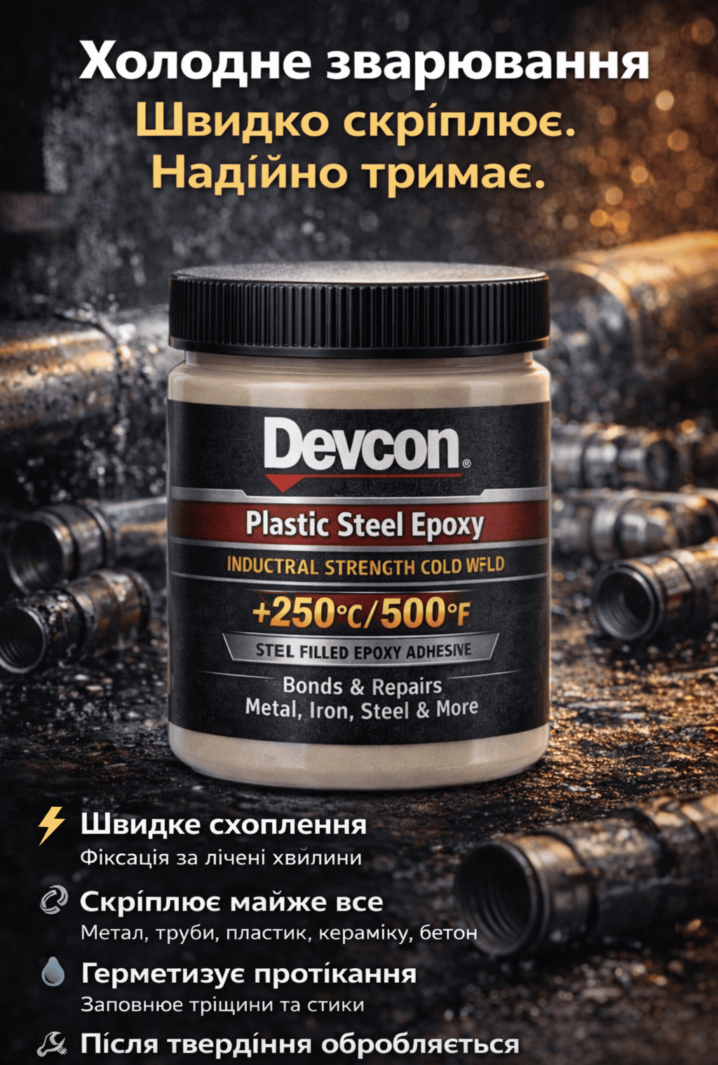 Devcon - холодне зварювання