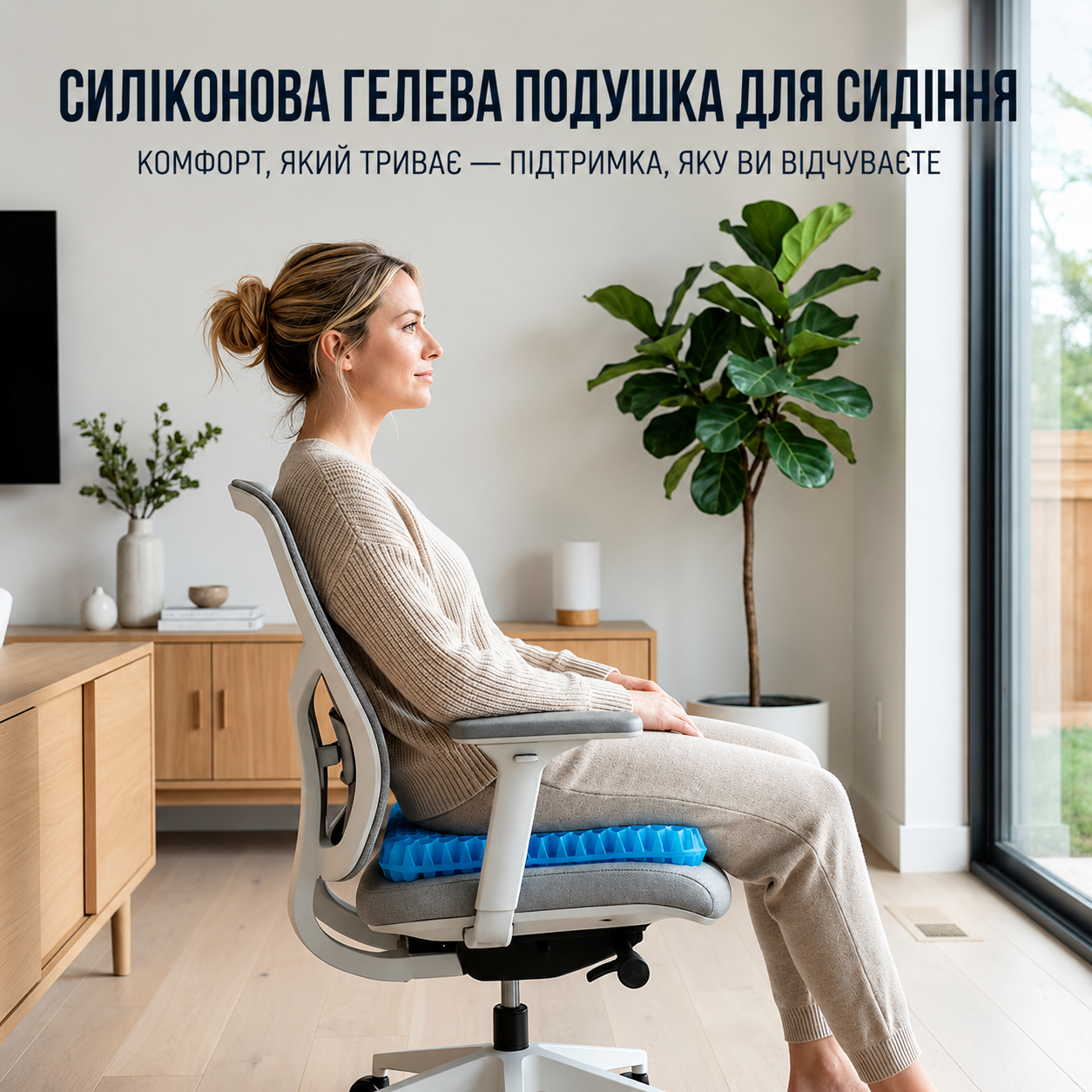 ✨ Ергономічна силіконова подушка для сидіння 🪑